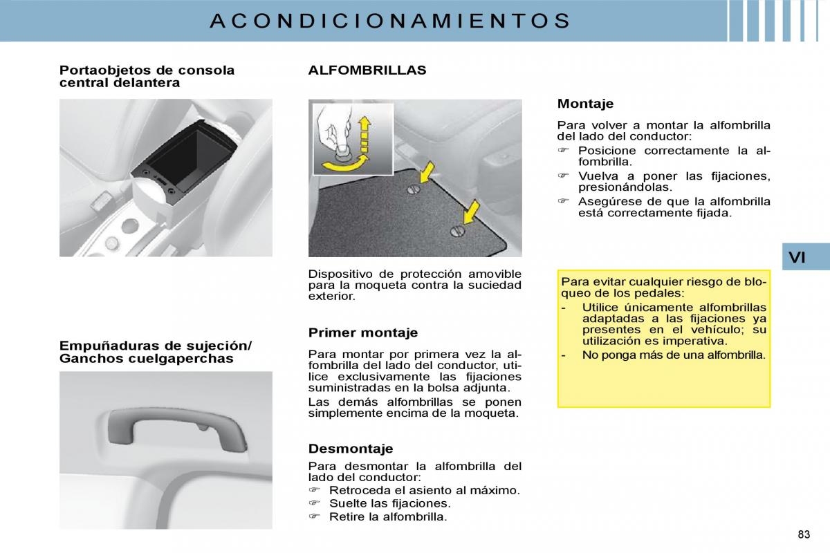 Citroen C4 I 1 owners manual manual del propietario / page 76