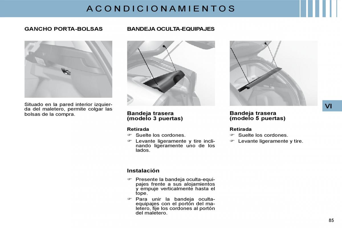 Citroen C4 I 1 owners manual manual del propietario / page 86