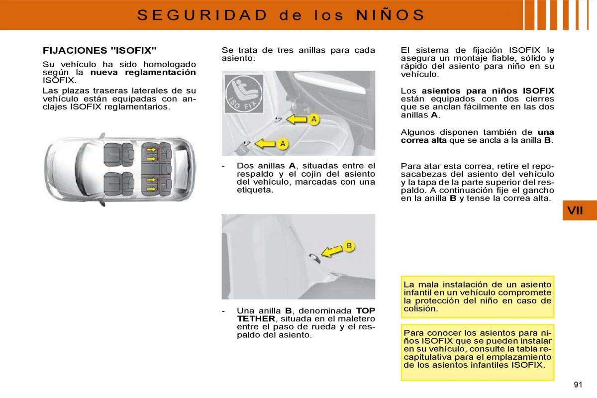 Citroen C4 I 1 owners manual manual del propietario / page 94