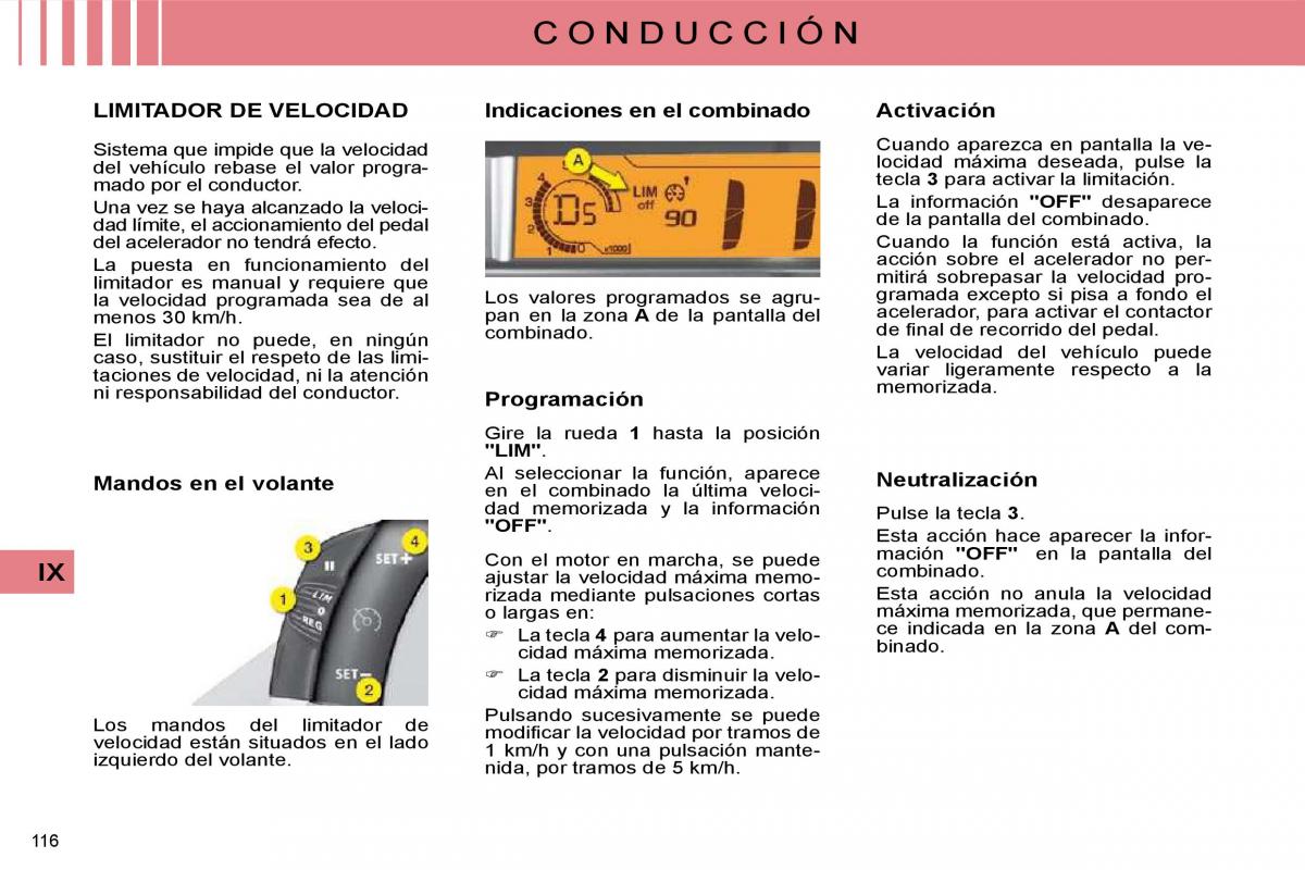 Citroen C4 I 1 owners manual manual del propietario / page 121