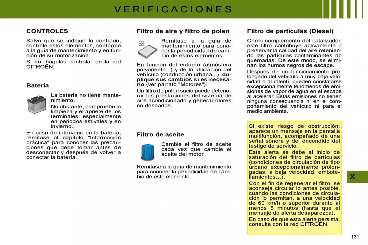 Citroen C4 I 1 owners manual manual del propietario / page 135