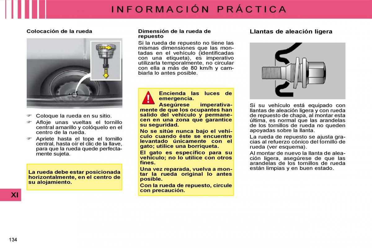 Citroen C4 I 1 owners manual manual del propietario / page 139