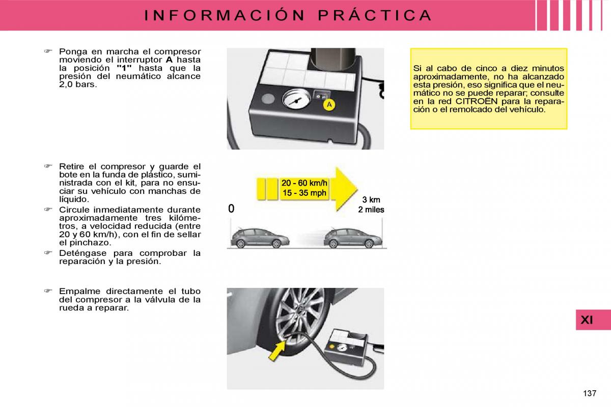 Citroen C4 I 1 owners manual manual del propietario / page 142