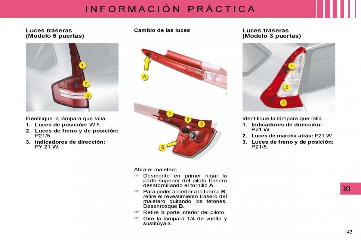 Citroen C4 I 1 owners manual manual del propietario / page 148