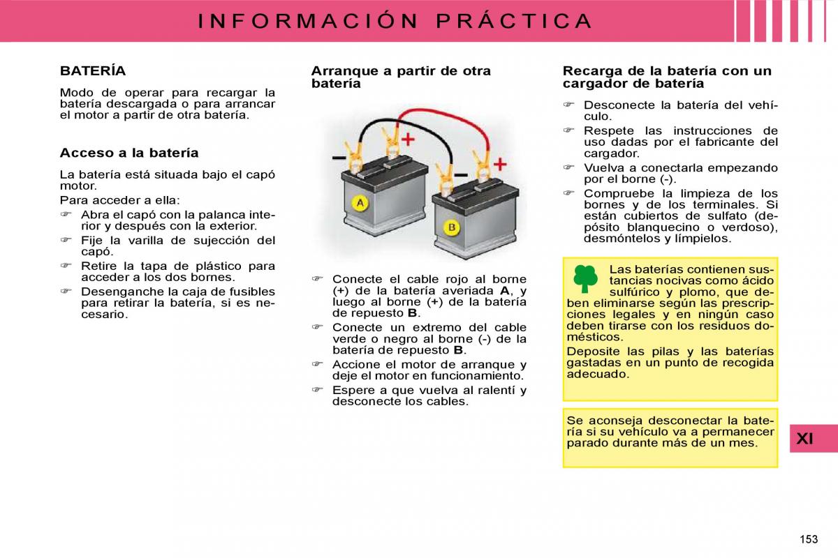 Citroen C4 I 1 owners manual manual del propietario / page 159