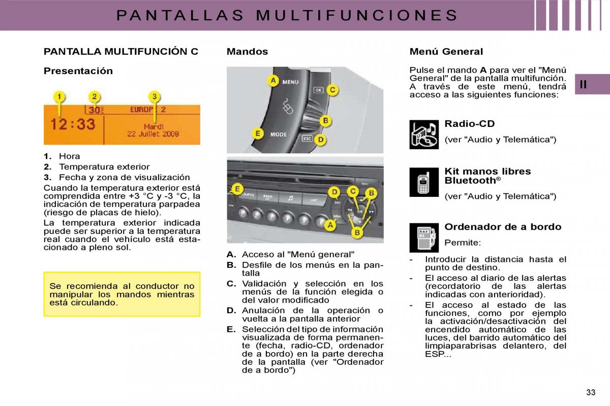 Citroen C4 I 1 owners manual manual del propietario / page 18