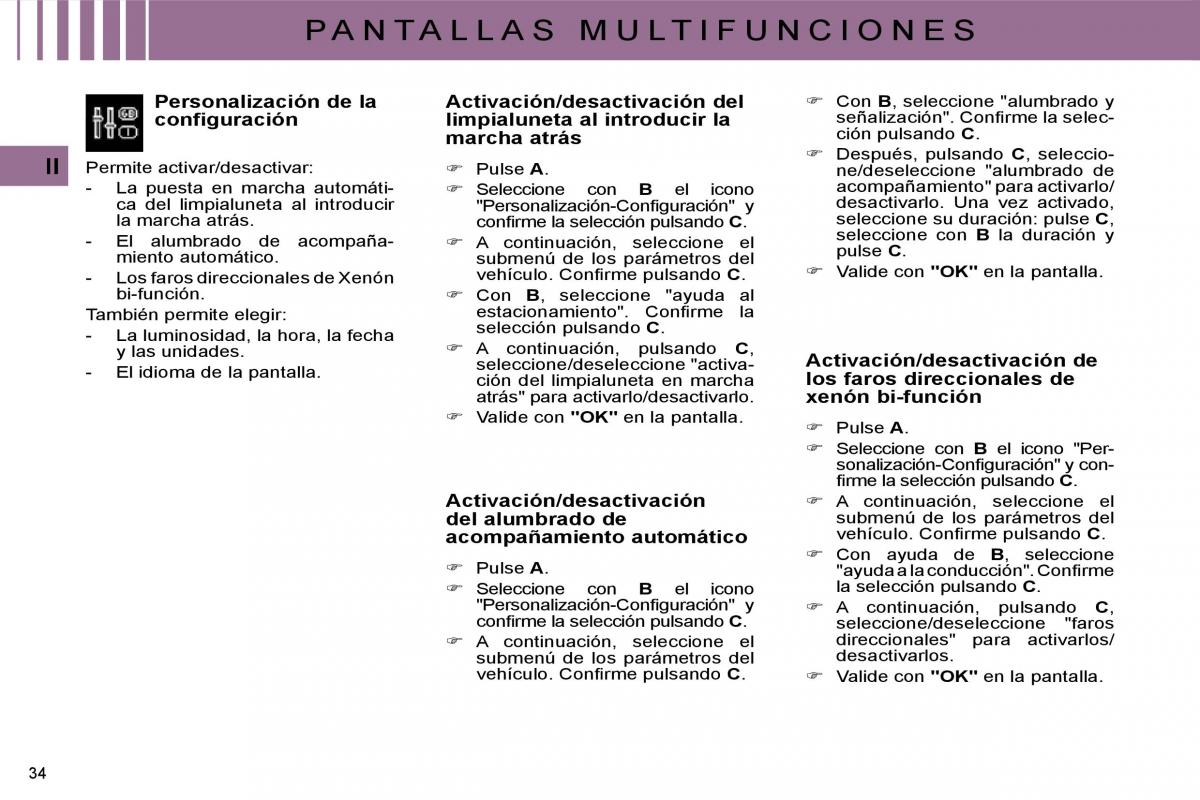 Citroen C4 I 1 owners manual manual del propietario / page 19