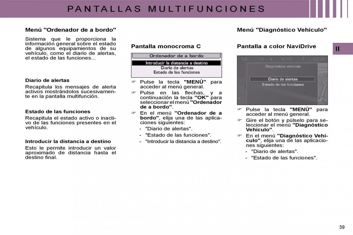 Citroen C4 I 1 owners manual manual del propietario / page 24