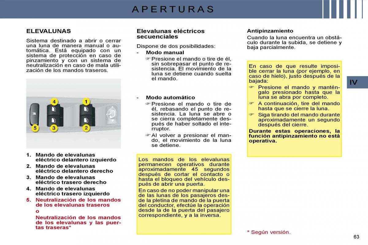 Citroen C4 I 1 owners manual manual del propietario / page 269