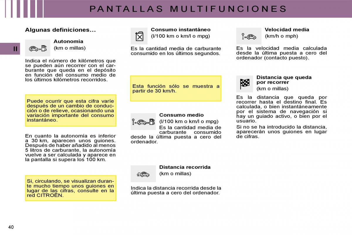 Citroen C4 I 1 owners manual manual del propietario / page 27