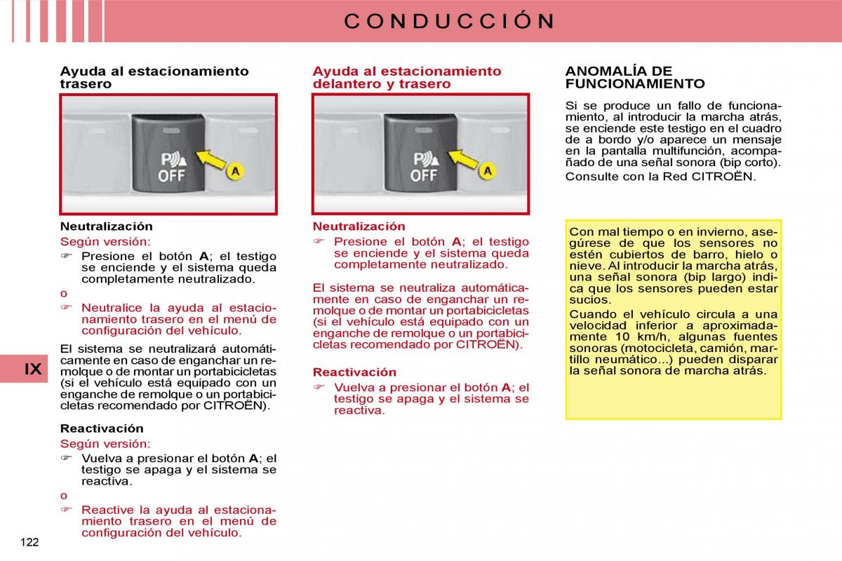 Citroen C4 I 1 owners manual manual del propietario / page 271