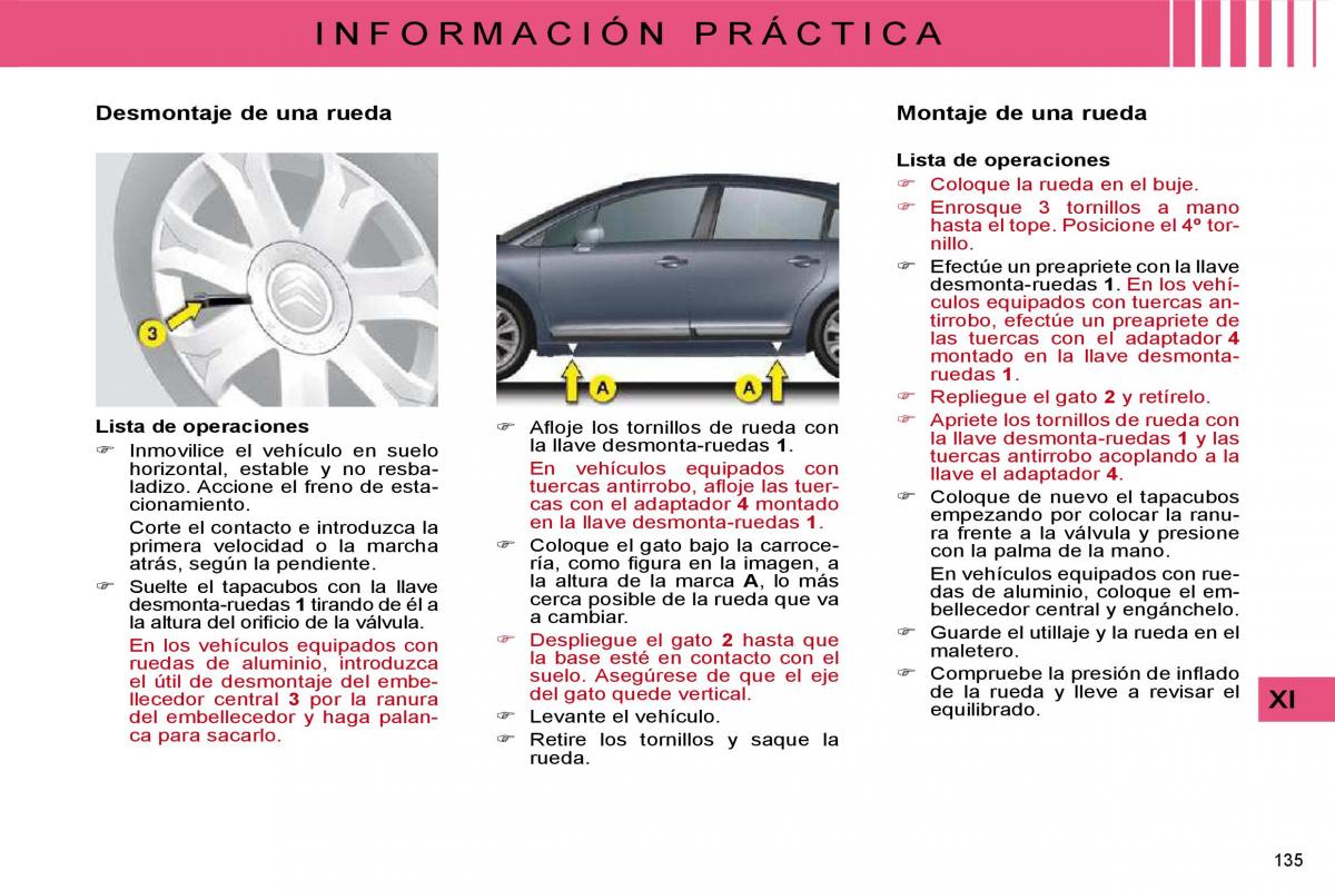 Citroen C4 I 1 owners manual manual del propietario / page 274