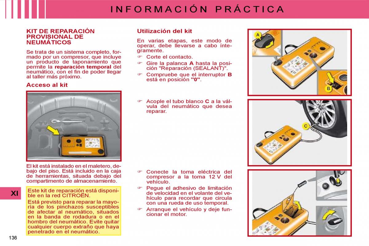 Citroen C4 I 1 owners manual manual del propietario / page 275