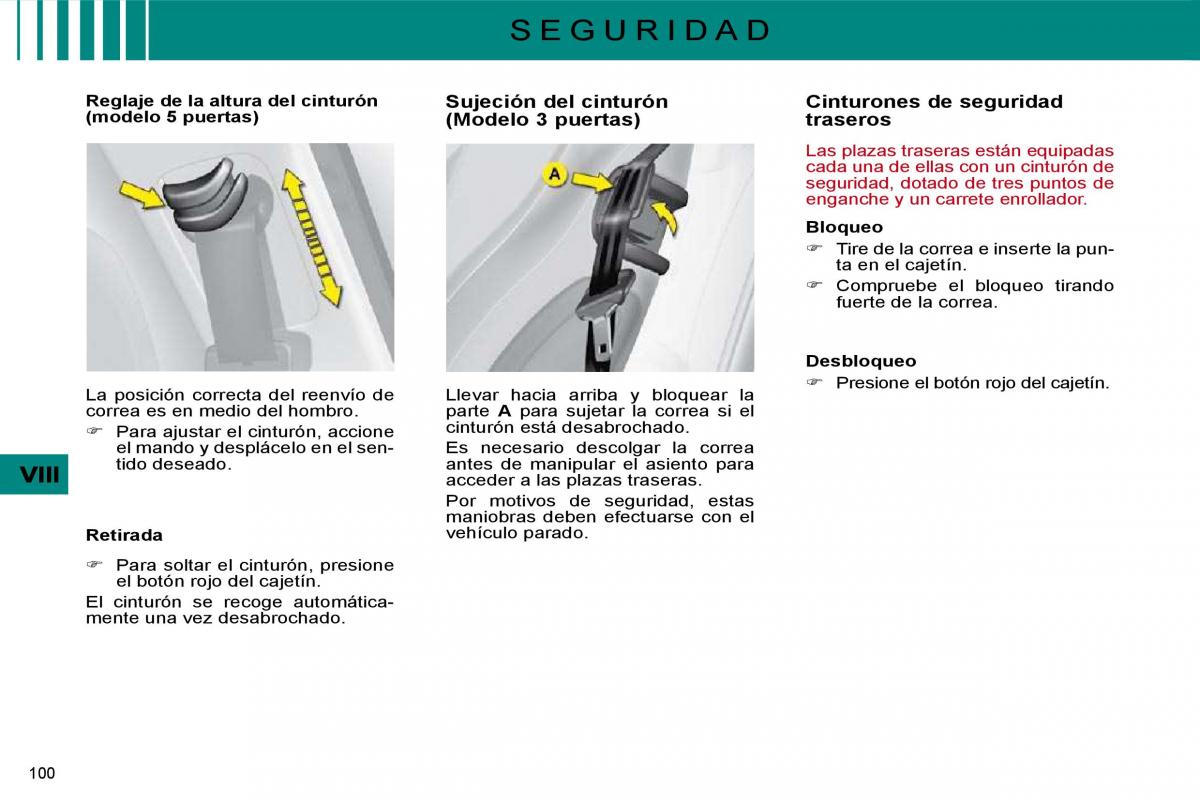 Citroen C4 I 1 owners manual manual del propietario / page 278