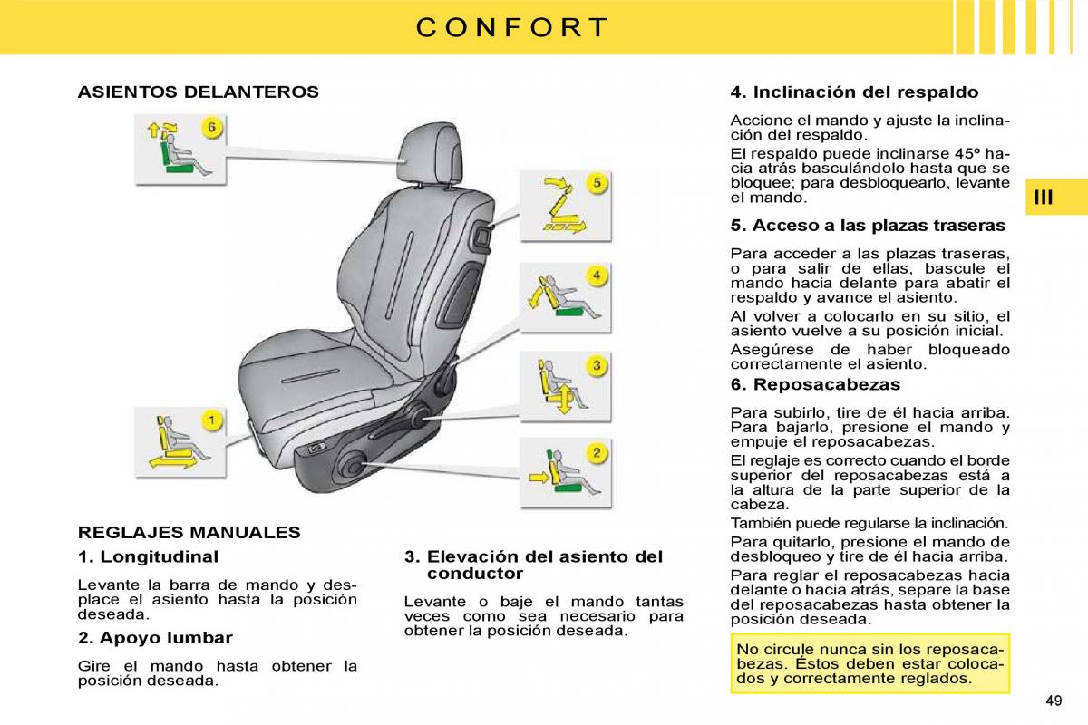 Citroen C4 I 1 owners manual manual del propietario / page 36