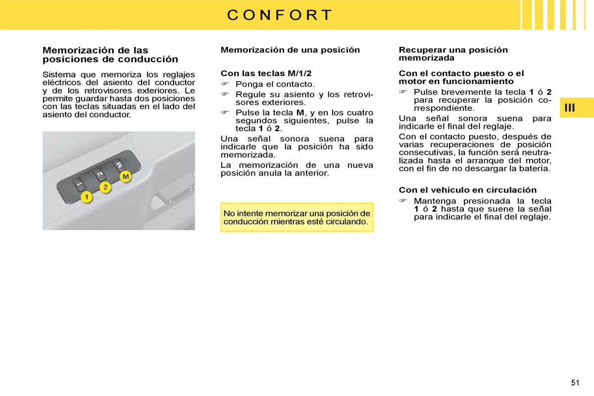 Citroen C4 I 1 owners manual manual del propietario / page 38