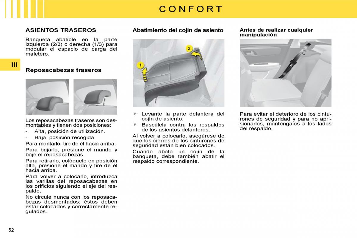 Citroen C4 I 1 owners manual manual del propietario / page 39