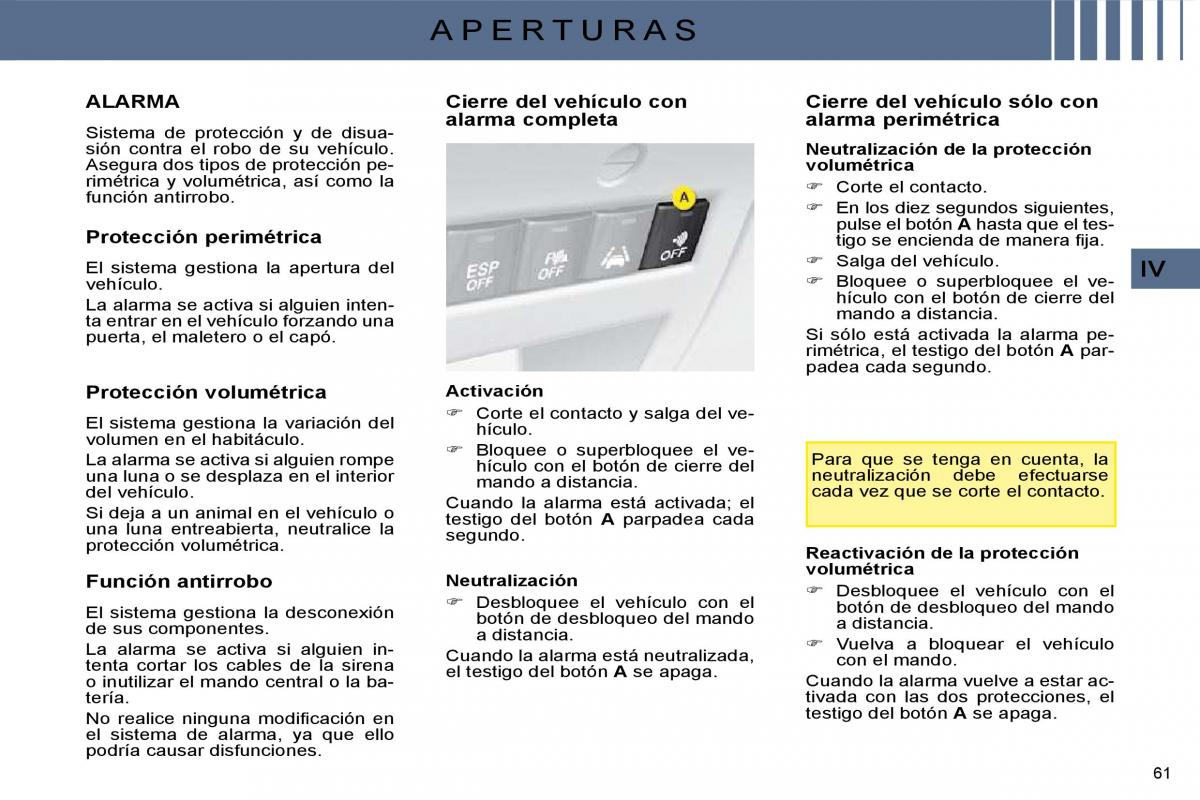 Citroen C4 I 1 owners manual manual del propietario / page 51