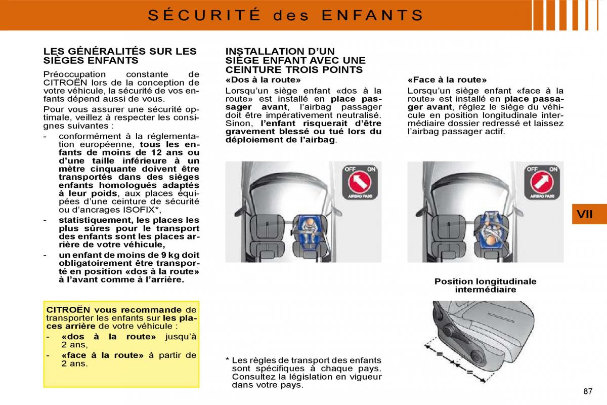 Citroen C4 I 1 owners manual manuel du proprietaire / page 75