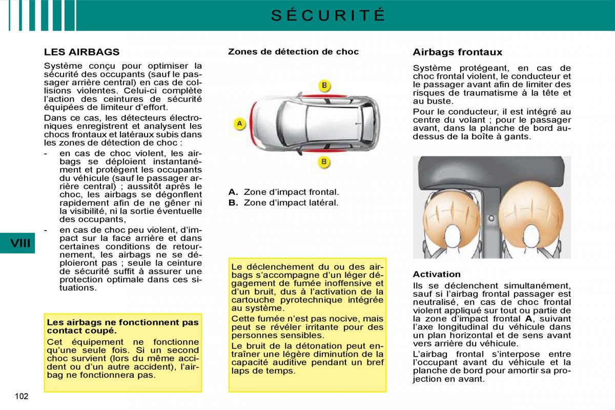 Citroen C4 I 1 owners manual manuel du proprietaire / page 90