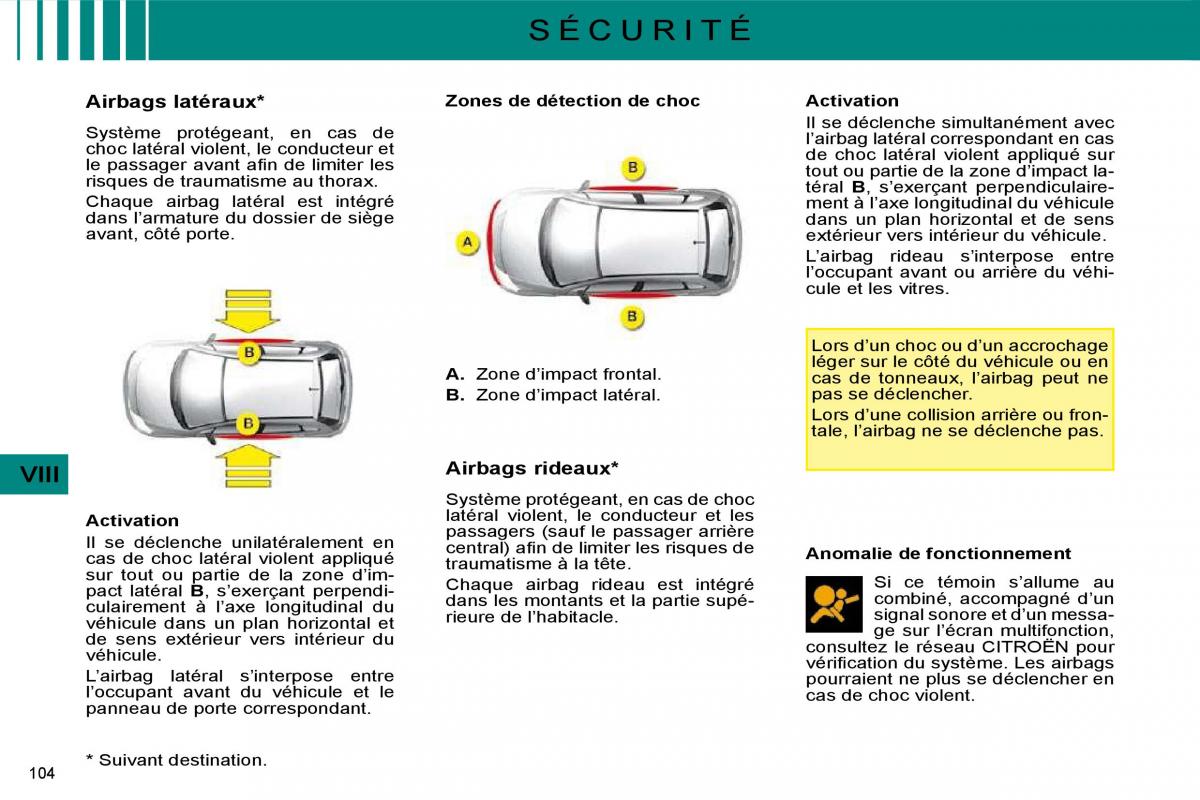 Citroen C4 I 1 owners manual manuel du proprietaire / page 93