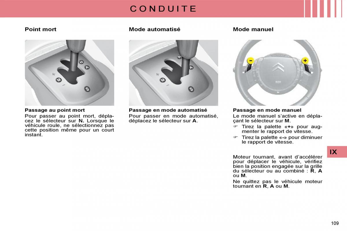 Citroen C4 I 1 owners manual manuel du proprietaire / page 99