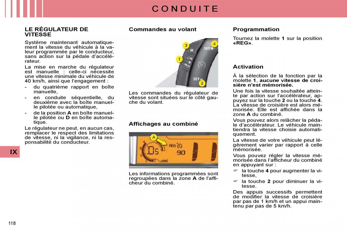 Citroen C4 I 1 owners manual manuel du proprietaire / page 108