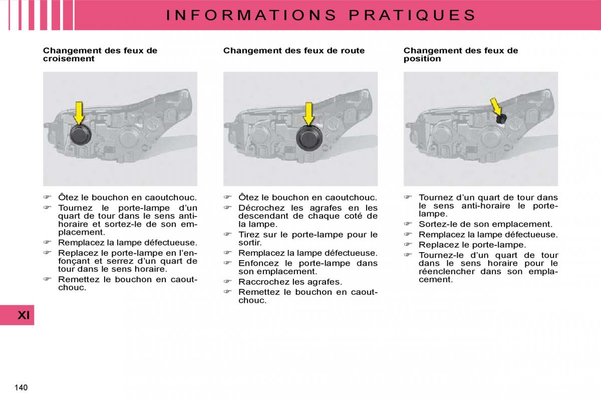 Citroen C4 I 1 owners manual manuel du proprietaire / page 130