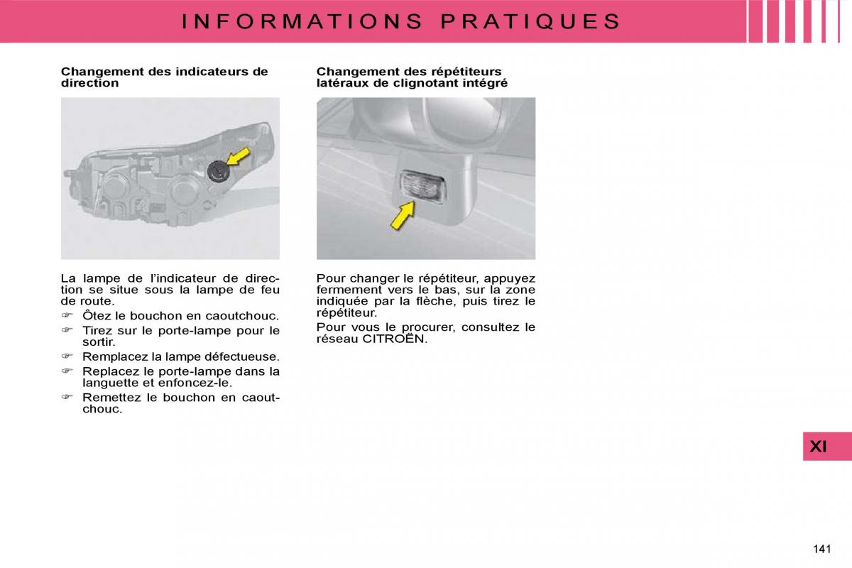 Citroen C4 I 1 owners manual manuel du proprietaire / page 131