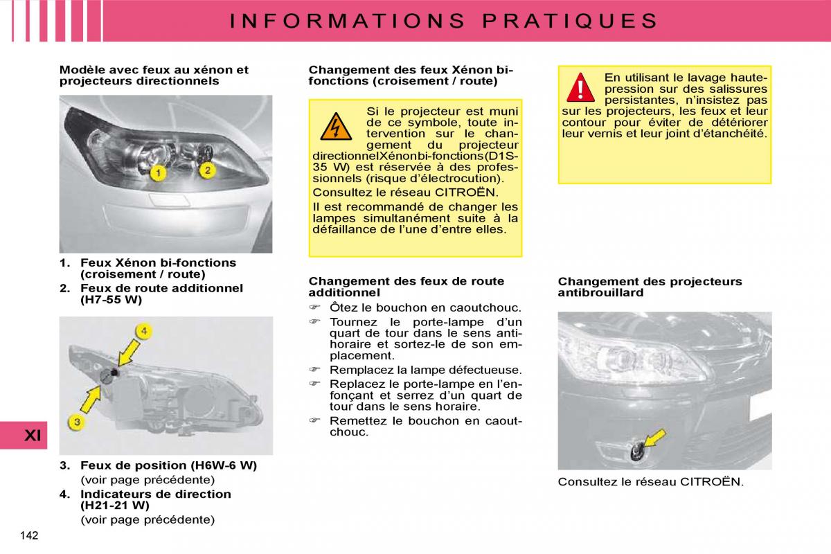 Citroen C4 I 1 owners manual manuel du proprietaire / page 132