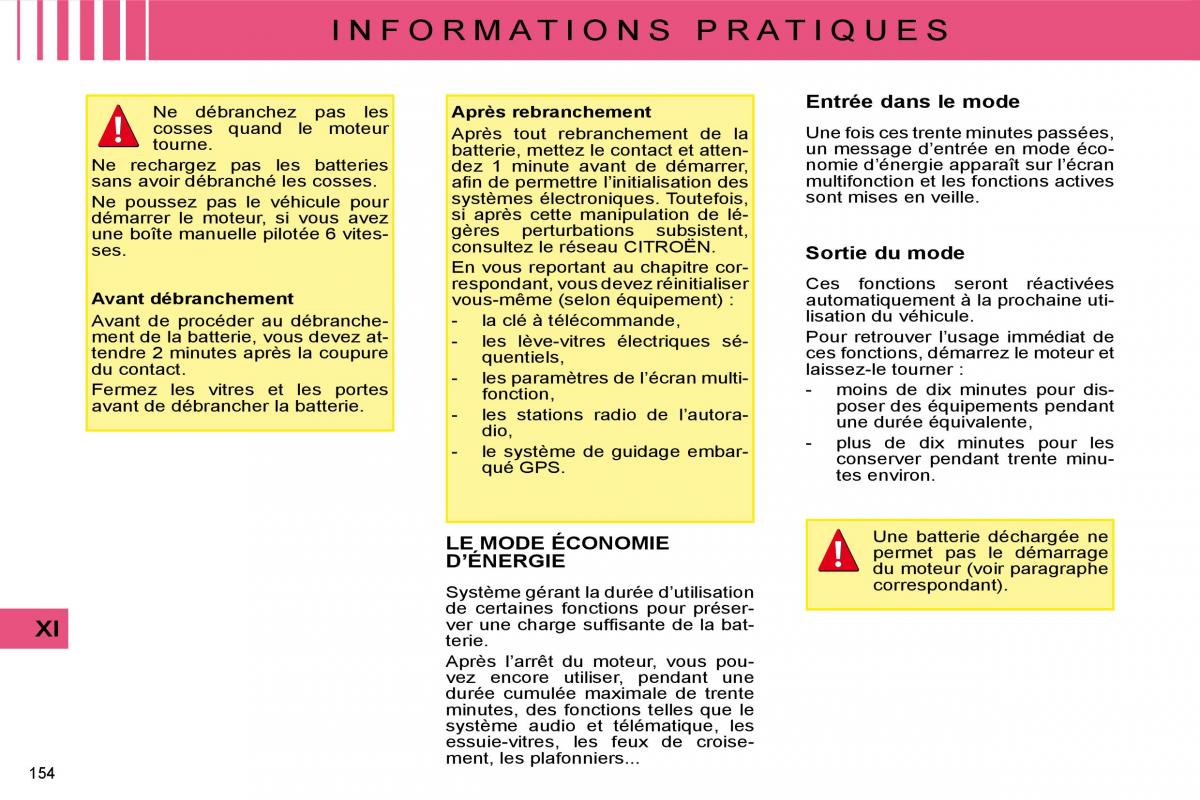 Citroen C4 I 1 owners manual manuel du proprietaire / page 145