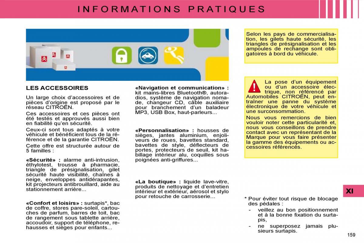 Citroen C4 I 1 owners manual manuel du proprietaire / page 149