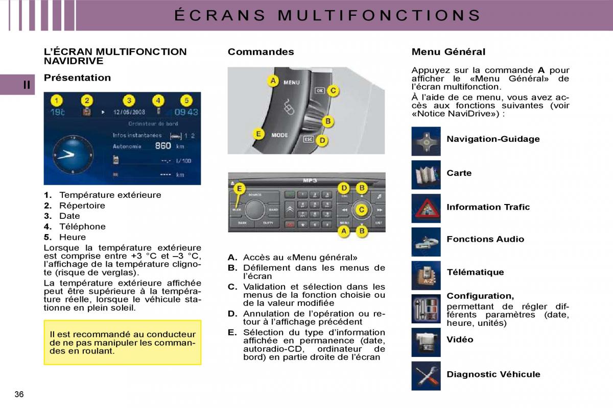 Citroen C4 I 1 owners manual manuel du proprietaire / page 18