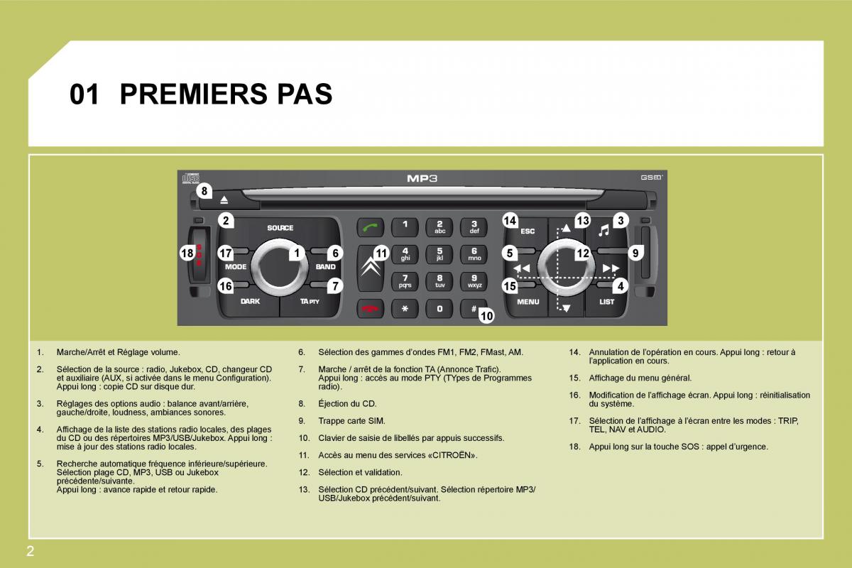 Citroen C4 I 1 owners manual manuel du proprietaire / page 180