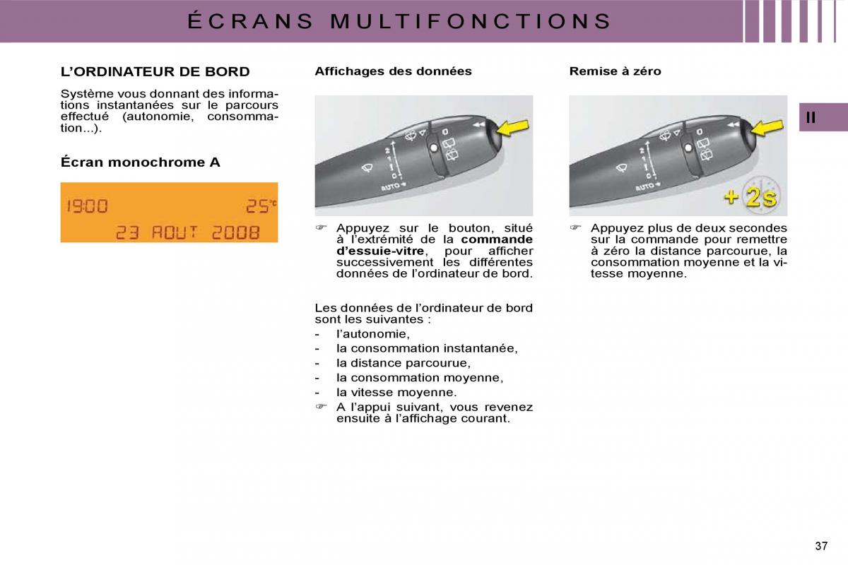 Citroen C4 I 1 owners manual manuel du proprietaire / page 19