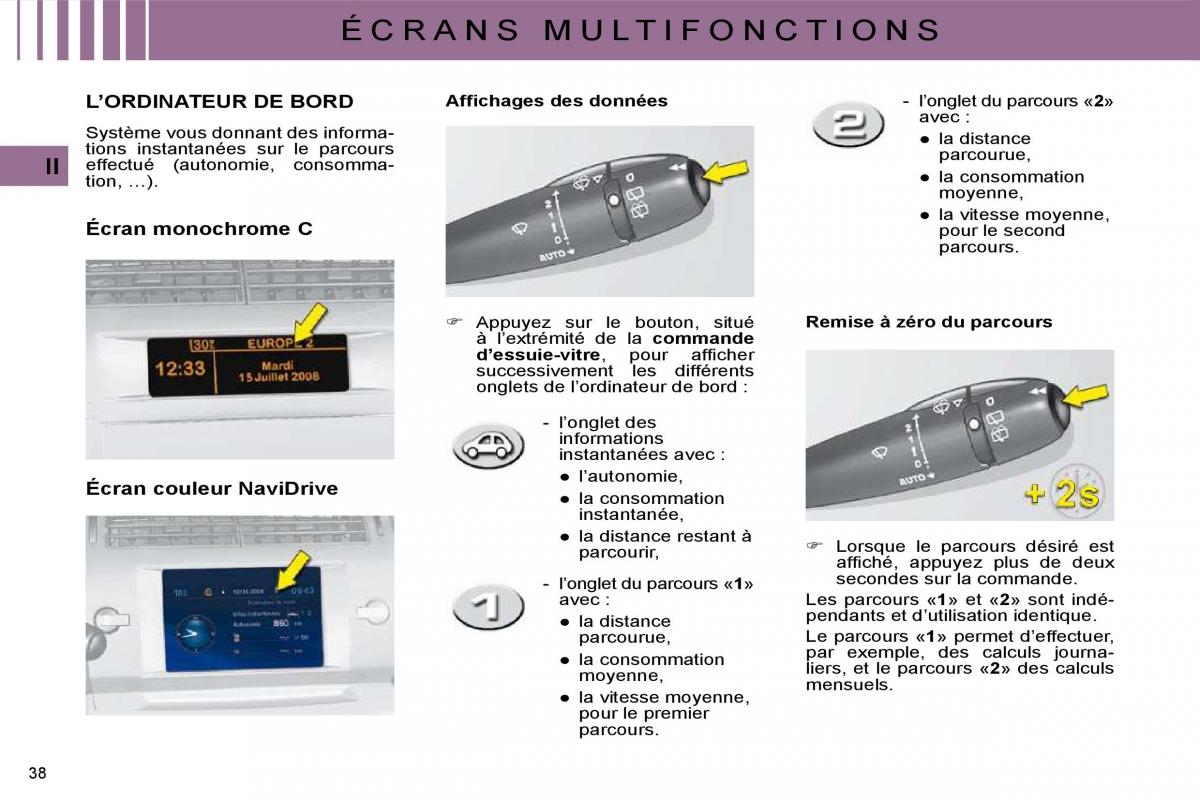 Citroen C4 I 1 owners manual manuel du proprietaire / page 20