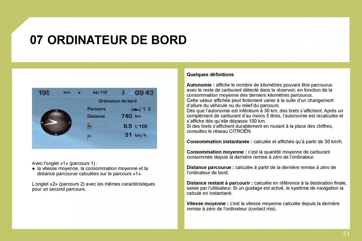 Citroen C4 I 1 owners manual manuel du proprietaire / page 209