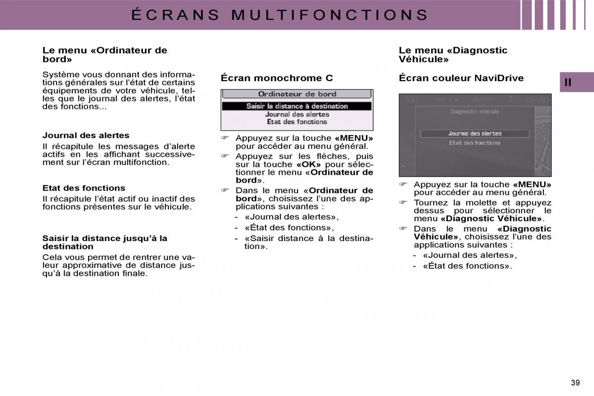 Citroen C4 I 1 owners manual manuel du proprietaire / page 21