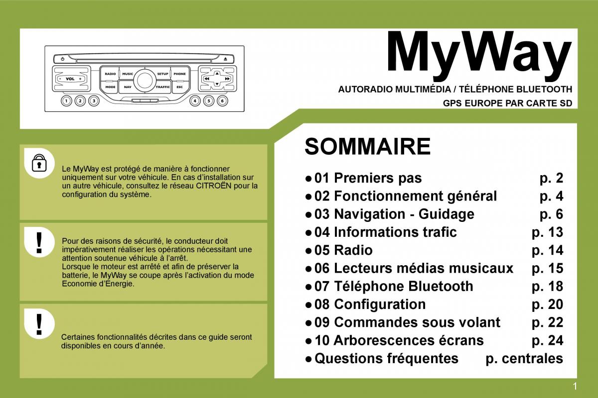 Citroen C4 I 1 owners manual manuel du proprietaire / page 222