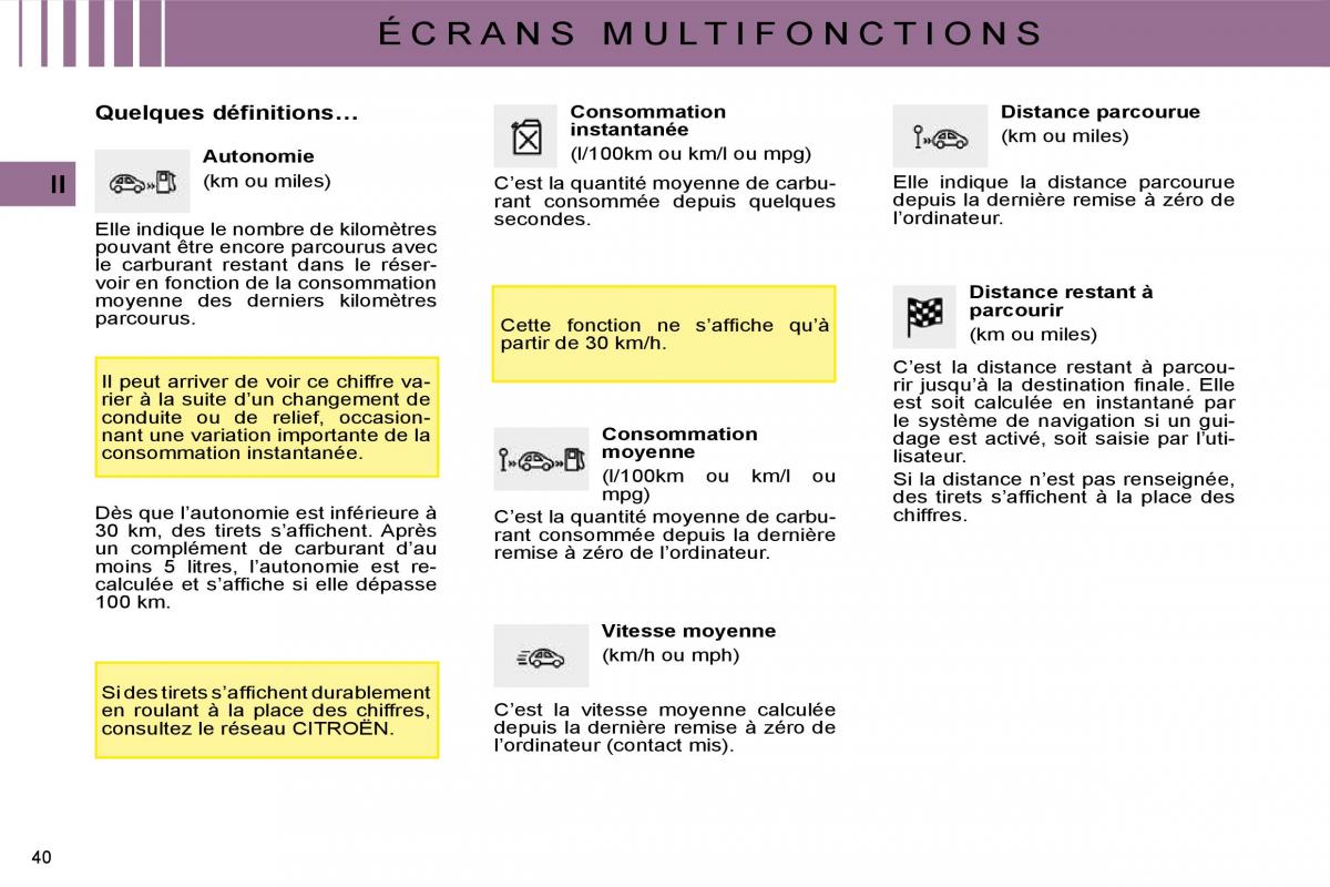 Citroen C4 I 1 owners manual manuel du proprietaire / page 24