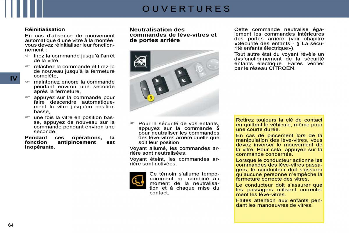 Citroen C4 I 1 owners manual manuel du proprietaire / page 48