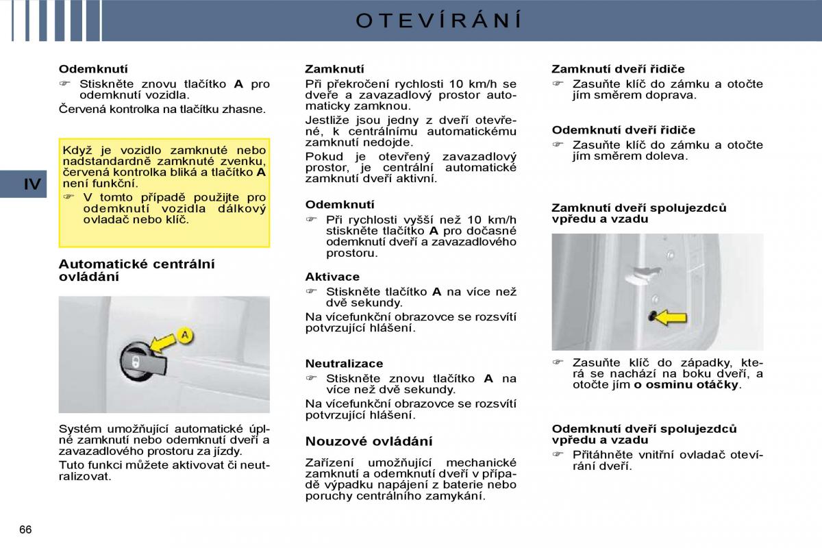 Citroen C4 I 1 owners manual navod k obsludze / page 56