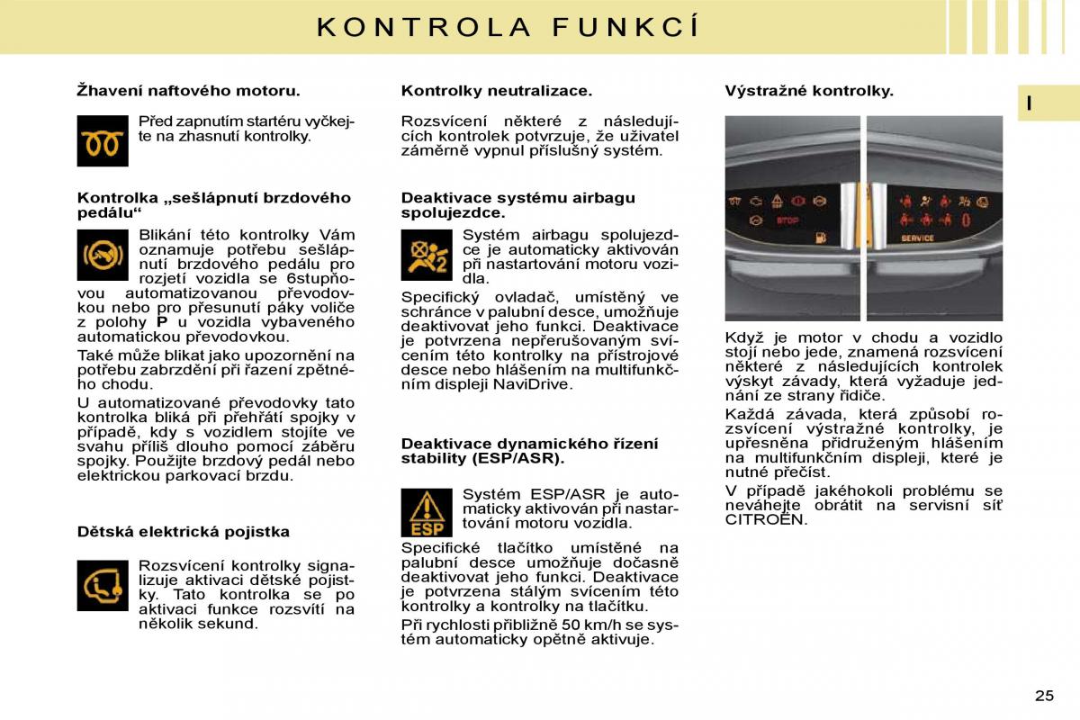 Citroen C4 I 1 owners manual navod k obsludze / page 8