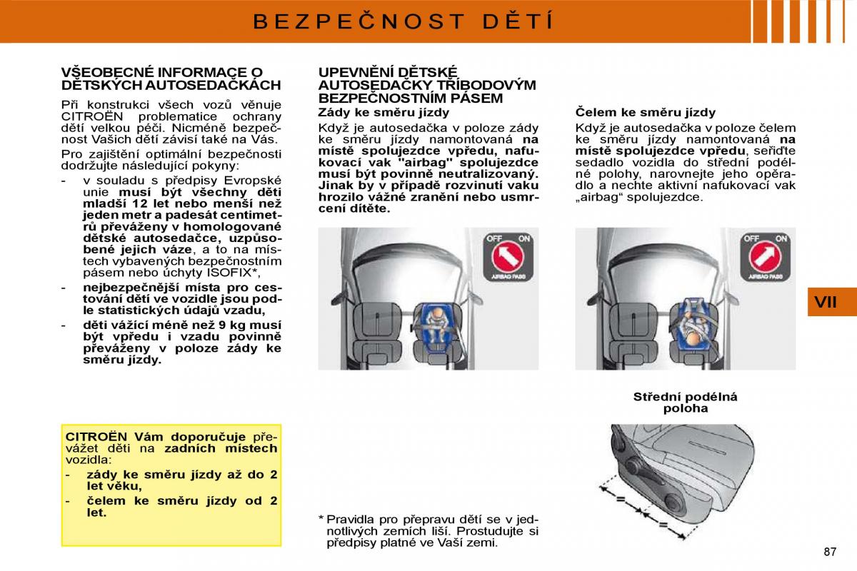 Citroen C4 I 1 owners manual navod k obsludze / page 89