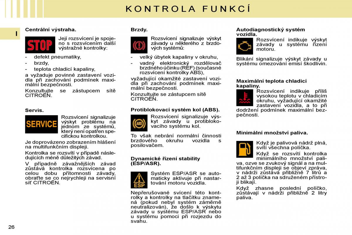 Citroen C4 I 1 owners manual navod k obsludze / page 10