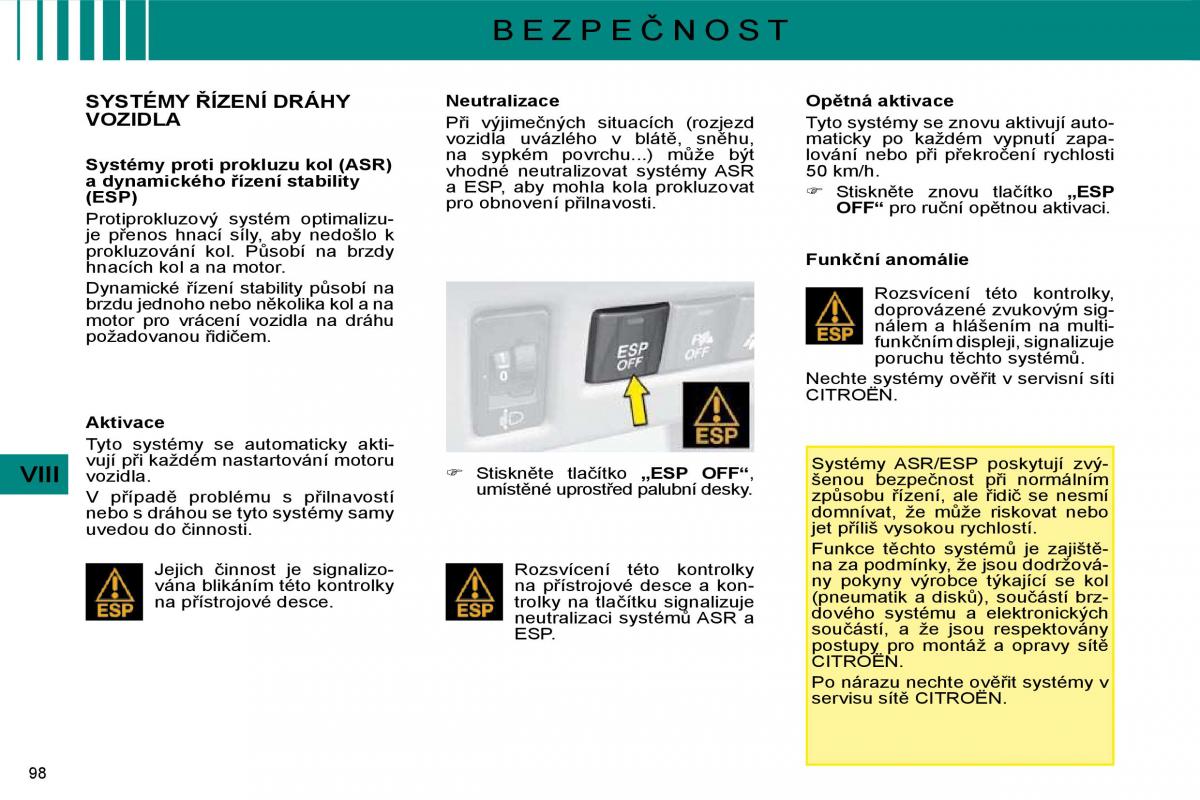 Citroen C4 I 1 owners manual navod k obsludze / page 101