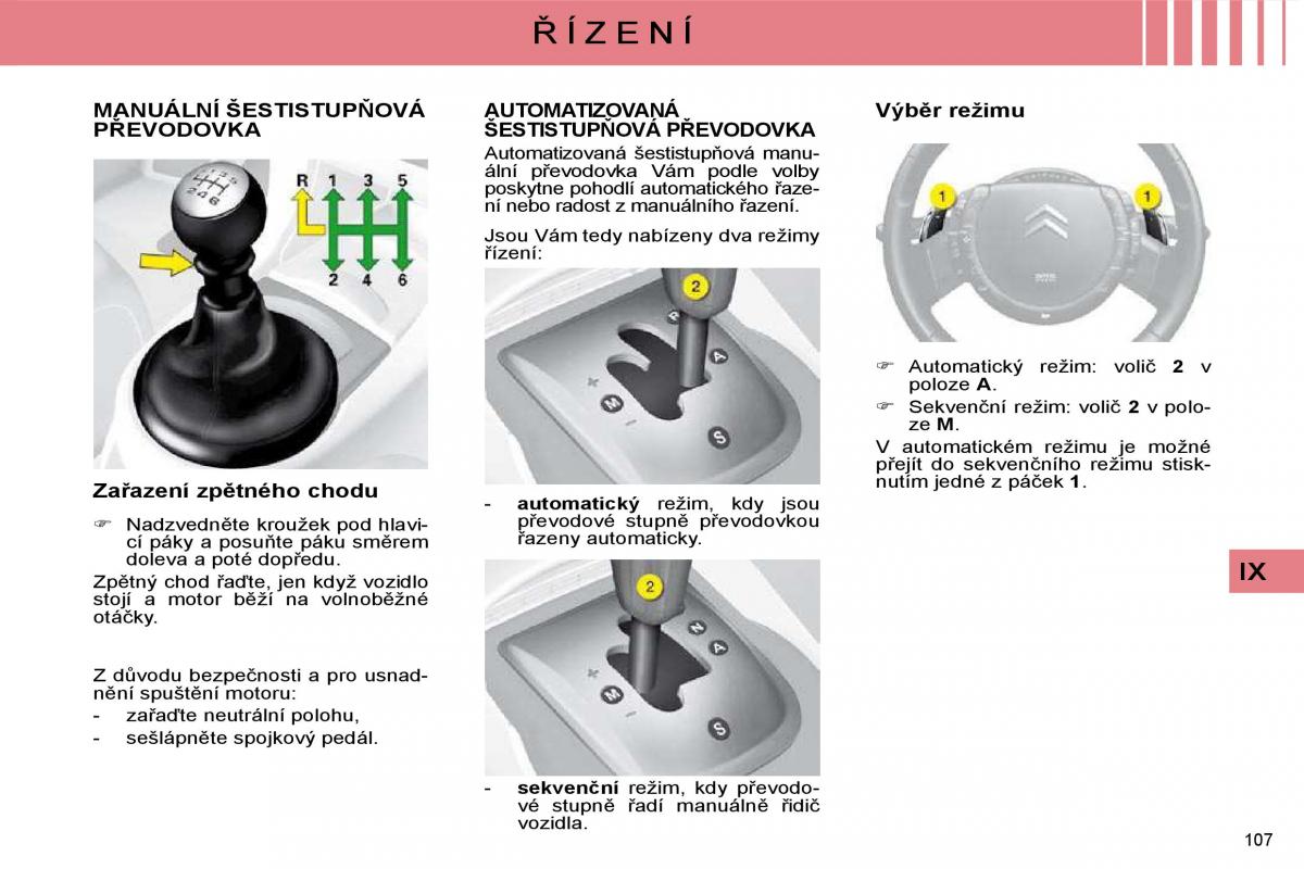 Citroen C4 I 1 owners manual navod k obsludze / page 111