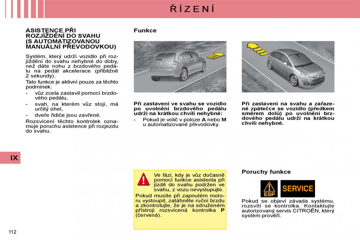 Citroen C4 I 1 owners manual navod k obsludze / page 117