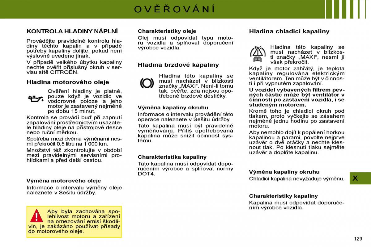 Citroen C4 I 1 owners manual navod k obsludze / page 133