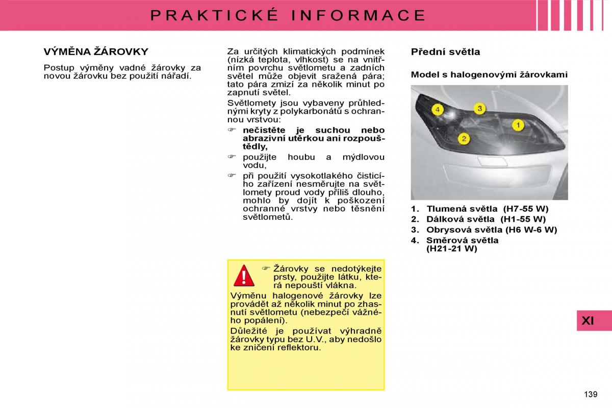 Citroen C4 I 1 owners manual navod k obsludze / page 144